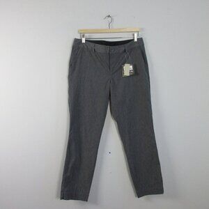 Eddie Bauer Voyager Ankle Pants Women 10 Grey Stretch Casual Travel Office 242